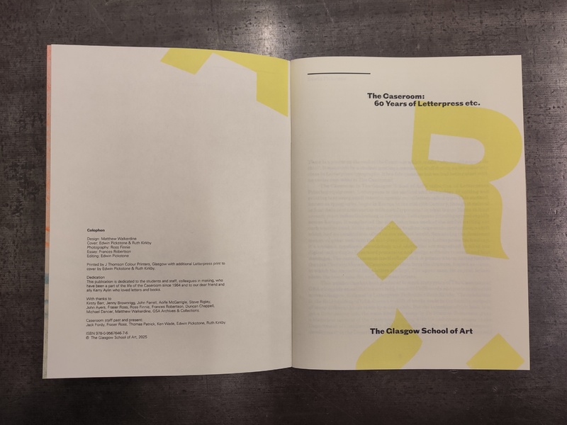 The Caseroom: 60 Years of Letterpress etc.