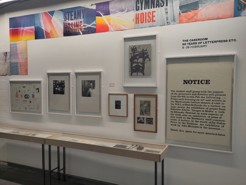 The Caseroom: 60 Years of Letterpress etc. at The Glasgow School of Art