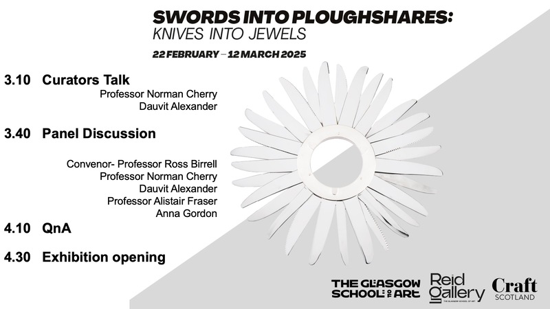Symposium agenda. Images i)	Boris Bally "Burst: Dressed to the Knives" Armpiece