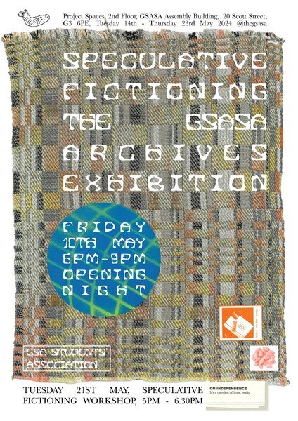 Poster design Ted Tinkler, weaving design Helena Powell, typeface design Lydia Harris