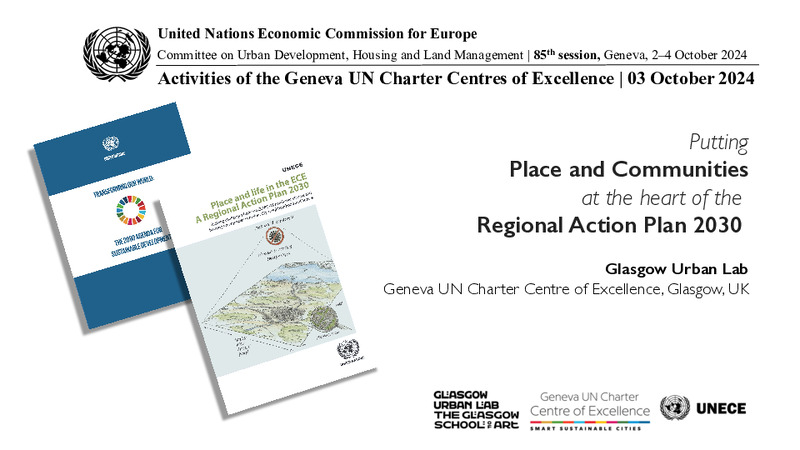 Putting Place and Communities at the heart of the Regional Action Plan 2030