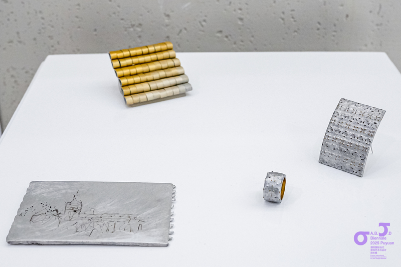 Image of Andrew Lamb's and Anna Gordon's work in Restless Matter Exhibition, Puyuan, China