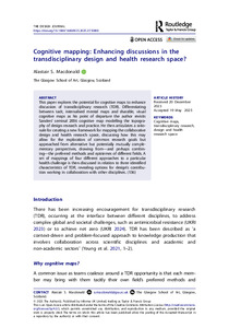 Cognitive Mapping: Enhancing Discussions in the Transdisciplinary Design and Health Research Space?