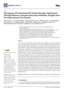 Designing and Evaluating XR Cultural Heritage Applications Through Human–Computer Interaction Methods: Insights from Ten International Case Studies
