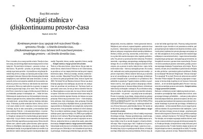 Remaining constant in the Space-Time (dis)continuum