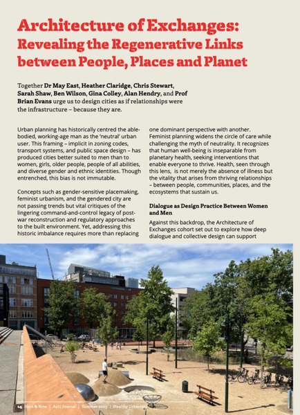 Architecture of Exchanges: Revealing the Regenerative Links
between People, Places and Planet