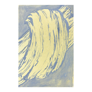 Strokes 1, oil on paper, 2025 [Paper Cuts 2, 50 MV, Liverpool]