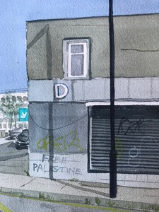 detail of work on paper