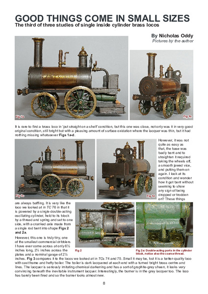 Three Studies of  Inside Cylinder Brass Locos