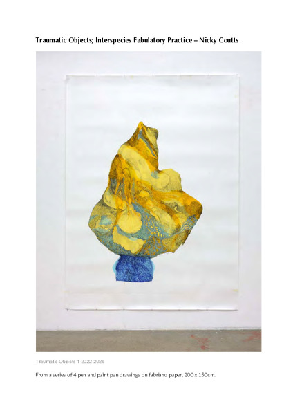Traumatic Objects : Interspecies Fabulatory Practice
