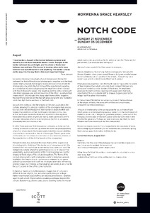 'Notch Code' exhibition text