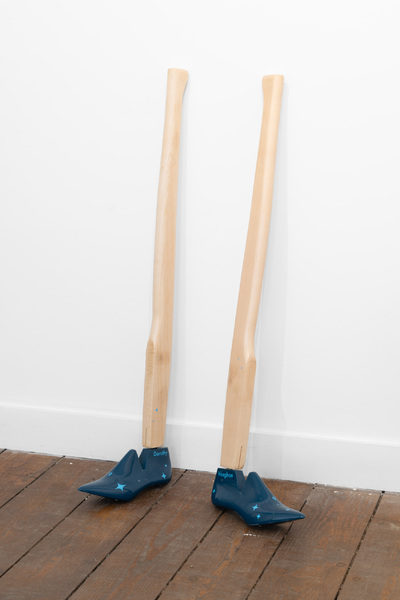 Dorothy Rachel Adams Resin, vinyl, wood 87 x 7 x 25 cm each 2024