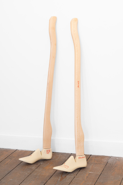 Elizabeth Rachel Adams Resin, vinyl, wood 100 x 9 x 25 cm each 2024