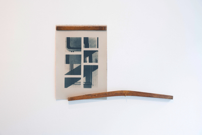 Interiors, 2025, Toned cyanotype on cotton paper, 56x86cm
