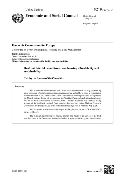 The inception, advocacy and impact of the Geneva UN Charter on Sustainable Housing (2015–2025)