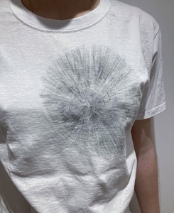 SMITH/STEWART charcoal pencil inside T-shirt, 2025