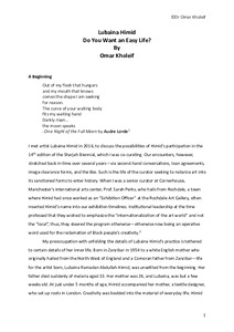 Lubaina Himid: Do You Want an Easy Life? by Omar Kholeif