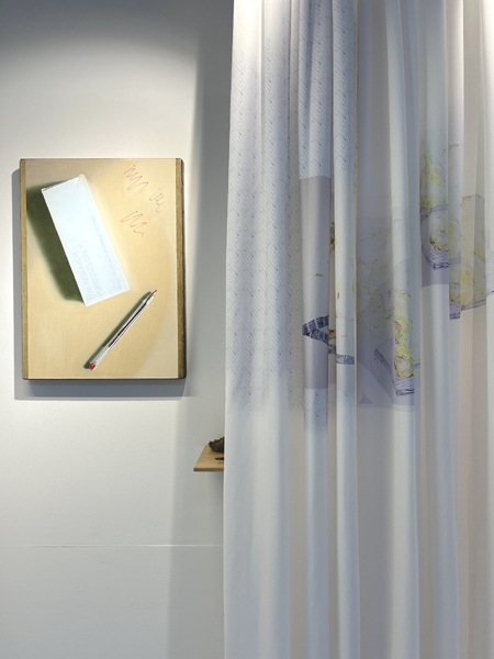 Exquisite Imaginary Cure exhibition view with works by Alex Veness, Zoë Mendelson