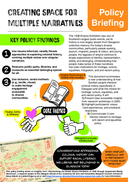 Policy Briefing: Creating Space for Multiple Narratives
