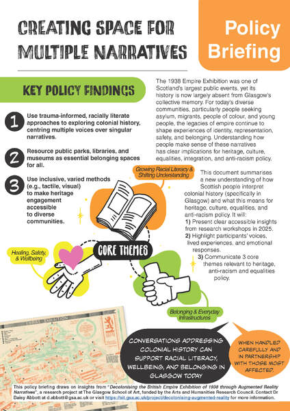 Policy Briefing: Creating Space for Multiple Narratives