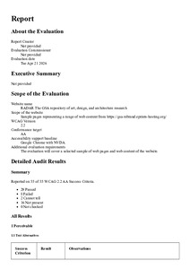Accessibility Report for RADAR - May 2026