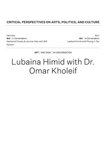 Lubaina Himid with Dr. Omar Kholeif: Street Sellers and Friends
