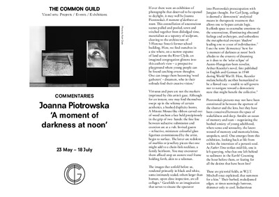 Commentary A Moment of Darkness at Noon by Omar Kholeif