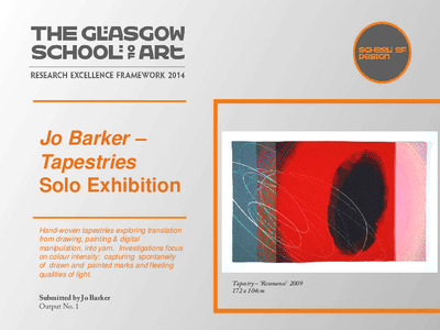Jo Barker - Tapestries (solo exhibition)