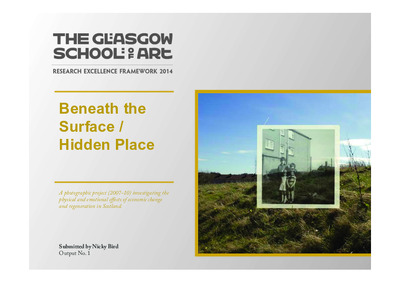Beneath the Surface / Hidden Place by Nicky Bird: Portfolio of photographs, further information about the project