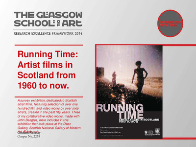 Running time: Artist films in Scotland from 1960 to now