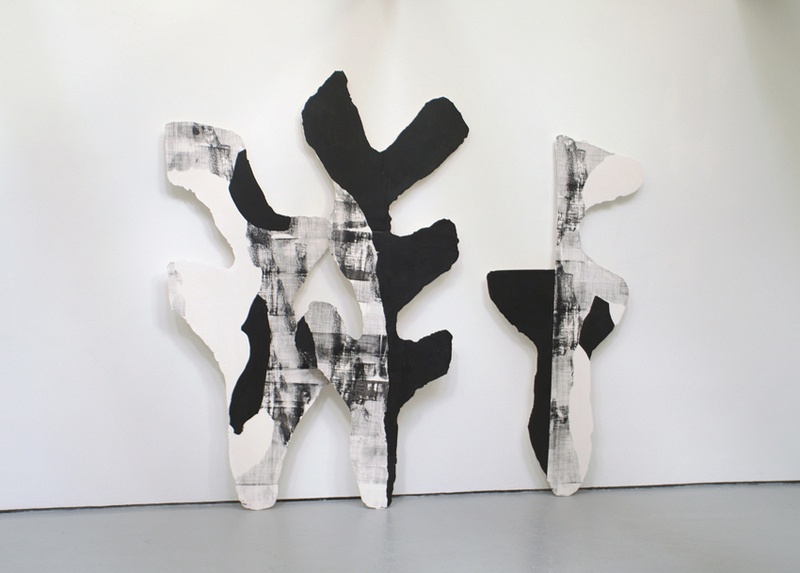 Torn Gestures, 2009, Screen print, plaster, 2.70 m x 2.05m