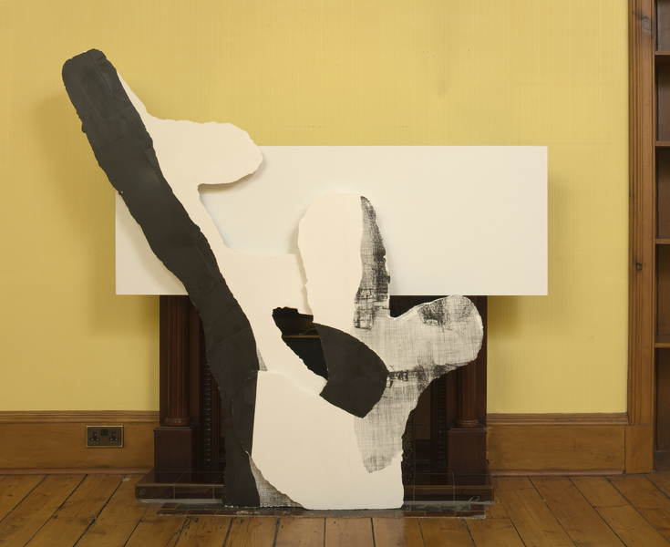 Gesture and Act, 2009, plaster, screen print and MDF,1.7 m x 2 m