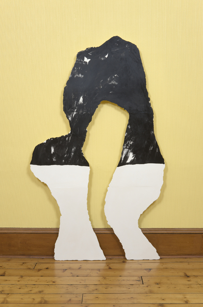 Torn Gesture, 2009, plaster, screen print, 1.2 m x 2.15 m