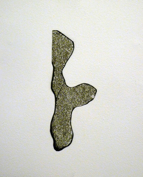 An act of thought, 2009, screen print, 12 cm x 30 cm  