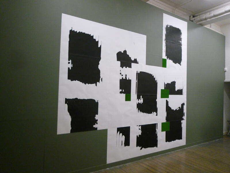 Arguments one doesnt speak of, 2011, screenprint, paper felted card, 3.7m x 3.5m