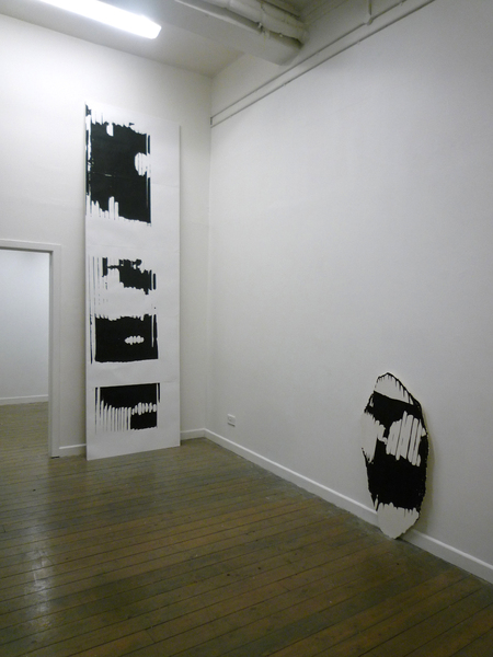 A desire to speak more loudly, 2011, Screenprint, paper,1m x 3.5m