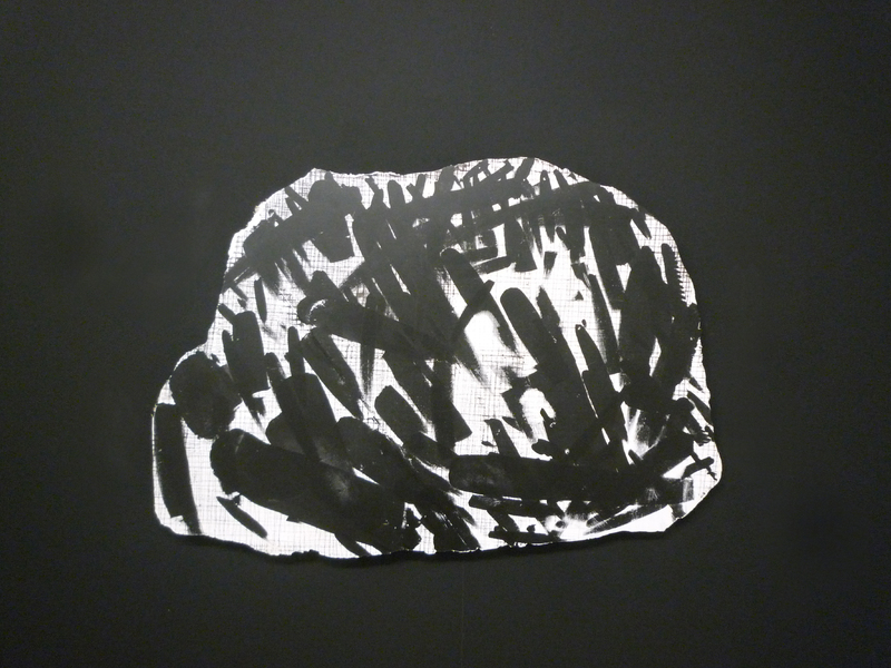 A repeated point that withdraws, 2012, Screenprint, plaster,77cm x 54cm