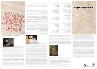 Published text for Exhibition written by Merlin James