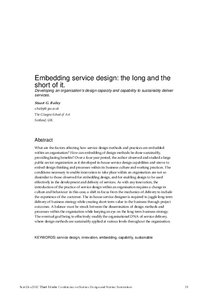 Embedding service design: the long and the short of it