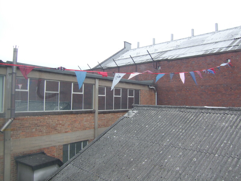 Image of bunting in use, Grand Union, Birmingham. (2010)