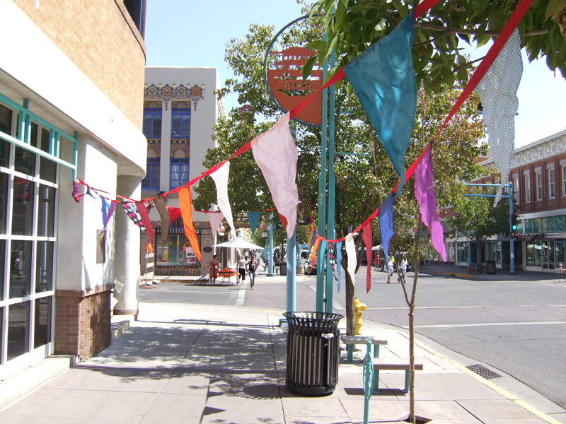 Image of Bunting at Downtown Block Party, Albuquerque, New Mexico. (2012)