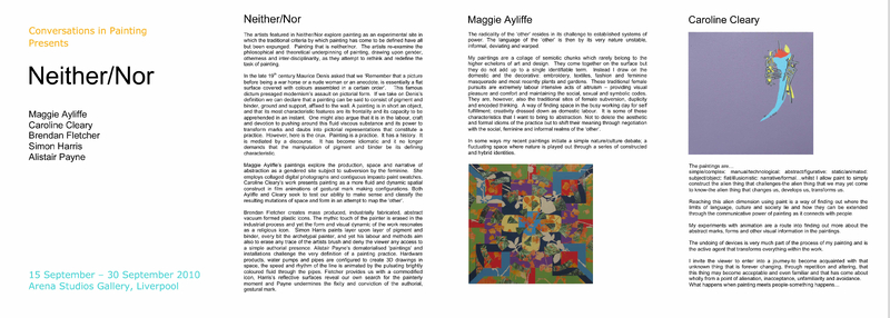 Conversations in painting: neither/nor