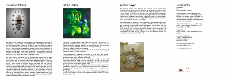 Conversations in painting: neither/nor