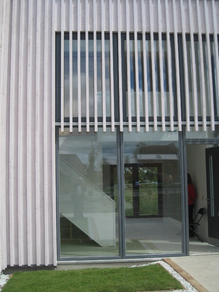 photo of hall space from exterior
