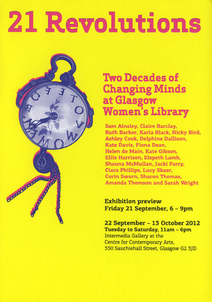 21 Revolutions, Two Decades of Changing Minds at Glasgow Women's Library