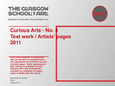 Curious Arts - No. 4