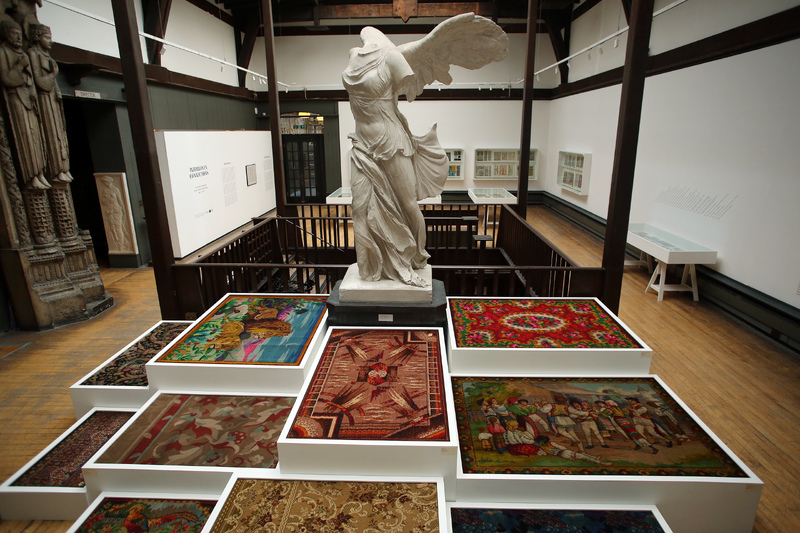 Interwoven Connections: The Stoddard Templeton Design Studio and Design Library, 1843-2005 (installation view)  Mackintosh Museum, The Glasgow School of Art, 9 Nov 2013 – 11 Jan 2014. Photo Janet Wilson