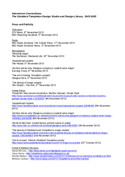 Featured Press List