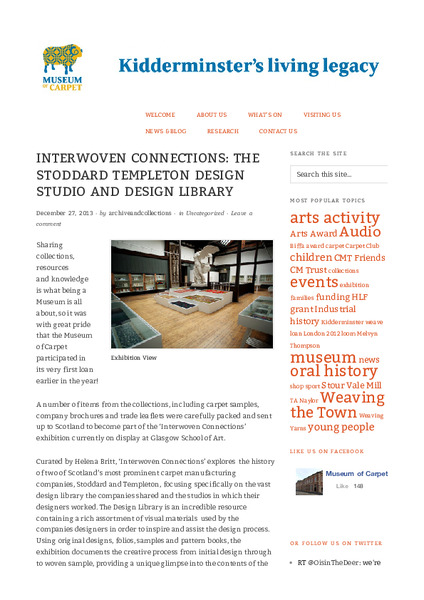 Museum of Carpet Kidderminster - online