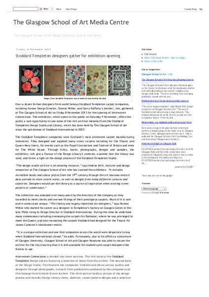 GSA Press Release
